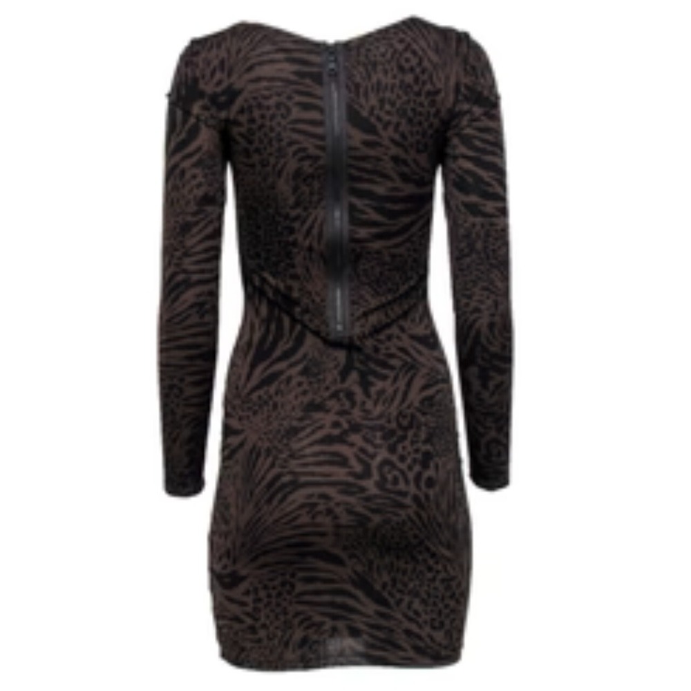 Alice + Olivia  SCOOP Cheetah Animal Print Mid Length Fitted Dress - Picture 10 of 10